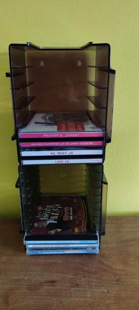 Cd rek doorzichtig, Maison & Meubles, Accessoires pour la Maison | Étagères pour CD & DVD, Utilisé, CD, Moins de 25 disques, Synthétique