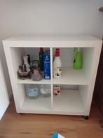 Open ikea kallax kast op wieltjes, Huis en Inrichting, Kasten | Boekenkasten, Ophalen