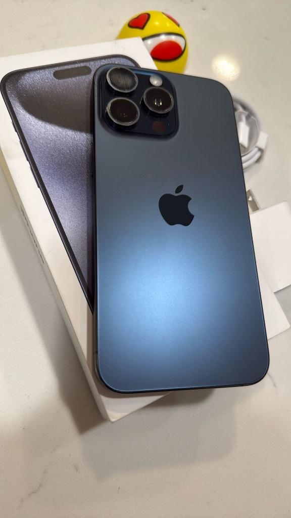 Apple iphone 15 Pro 128 GB Blauw titanium nieuwstaat, Télécoms, Téléphonie mobile | Accessoires & Pièces, Enlèvement, Comme neuf