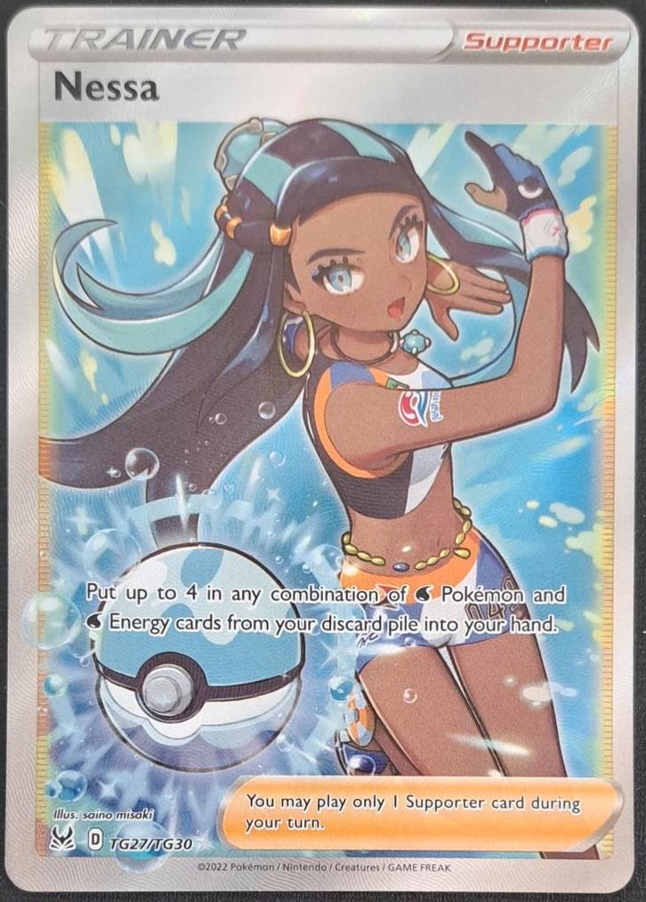 Pokemon Nessa Trainer Gallery Lost Origin TG27/TG30, Hobby & Loisirs créatifs, Jeux de cartes à collectionner | Pokémon, Neuf