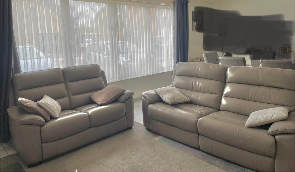 Cuir, cuir, salon, canapé, siège, sièges, comme neuf., Maison & Meubles, Canapés | Coins salons complets, Enlèvement, Comme neuf