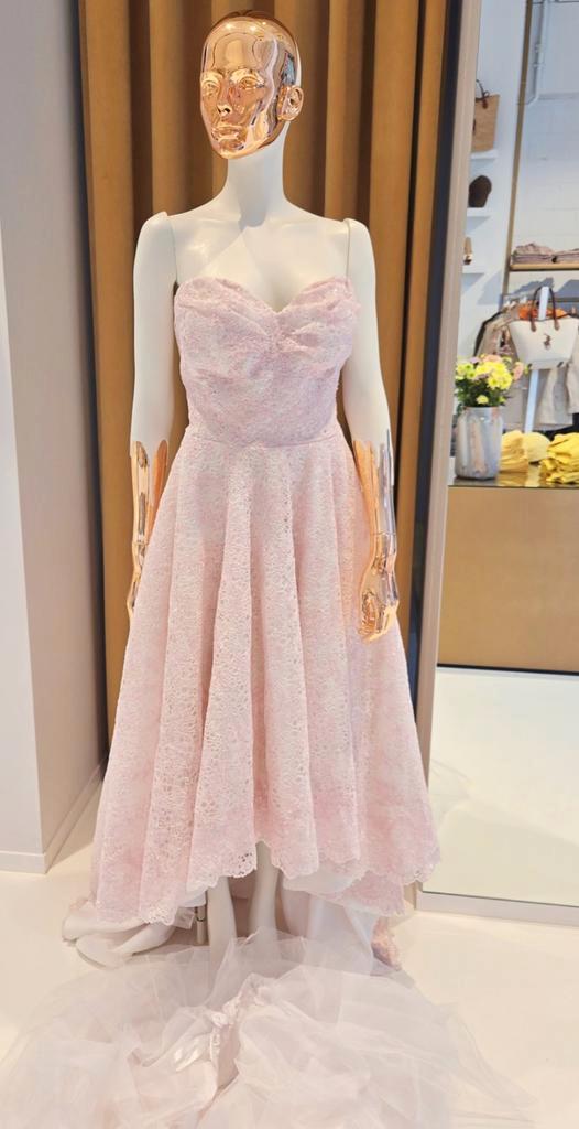 Trouwjurk - maat 36 S- handgemaakt, Kleding | Dames, Trouwkleding en Trouwaccessoires, Trouwjurk, Wit, Ophalen of Verzenden