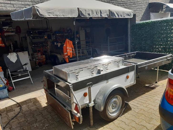barbeque aanhanger, Autos : Divers, Remorques, Comme neuf, Enlèvement