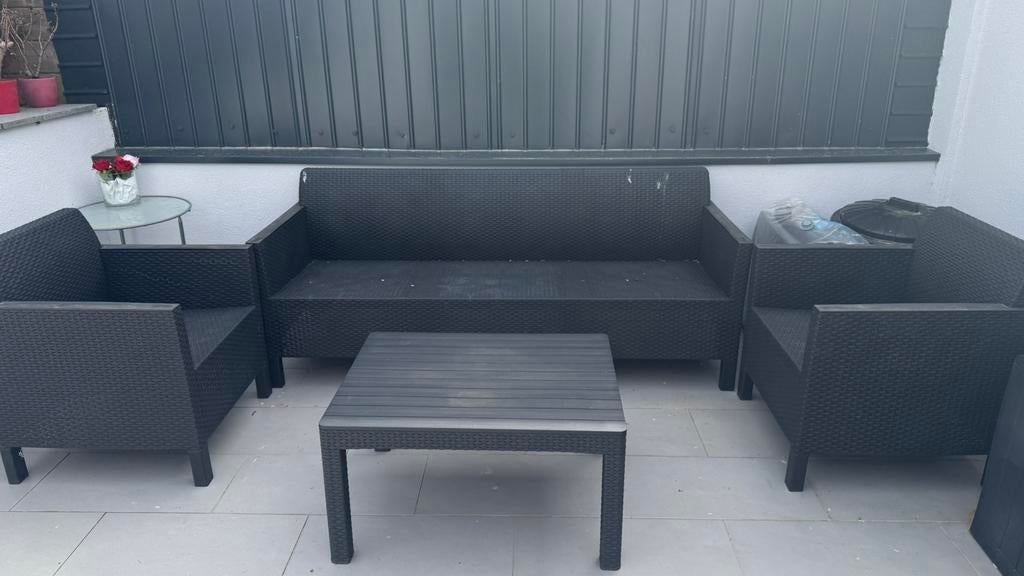 Meuble de jardin tres bonne etat avec housse, Enlèvement, Comme neuf