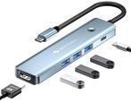 Siltcon 6 in 1 USB C Hub – Docking Station Laptop, Computers en Software, Ophalen of Verzenden, Zo goed als nieuw, Siltcon, Docking station