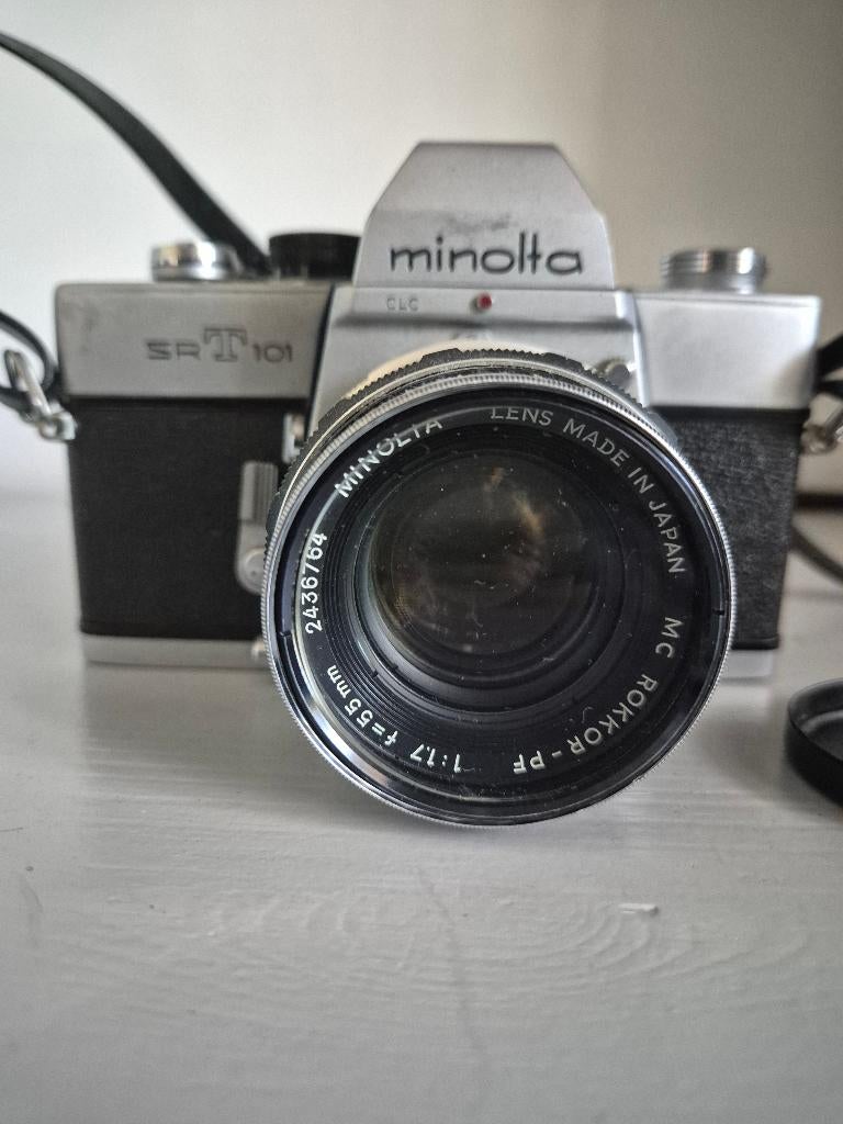 Minolta srT101, TV, Hi-fi & Vidéo, Appareils photo analogiques, Enlèvement, Utilisé, Reflex miroir, Minolta