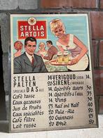 Prijslijst Stella Artois, Verzamelen, Biermerken, Ophalen, Gebruikt, Reclamebord, Plaat of Schild, Stella Artois