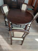 Ronde tafel  met stoelen, Huis en Inrichting, Tafels | Eettafels, Ophalen