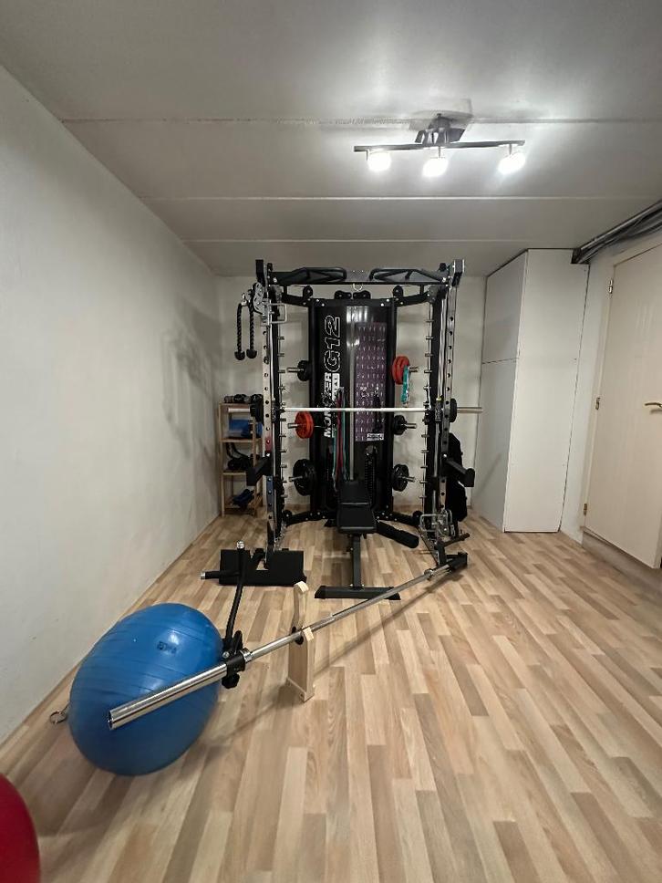Volledige home gym krachtstation, Sport en Fitness, Fitnessapparatuur, Zo goed als nieuw, Krachtstation, Ophalen