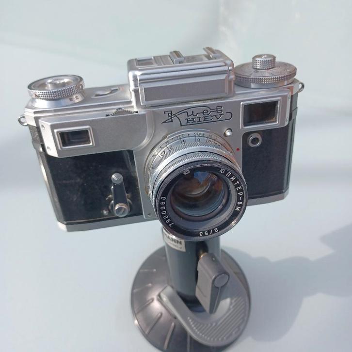 Vintage Kiev 4  camera in zeer goede staat, Audio, Tv en Foto, Fotocamera's Analoog, Gebruikt, Spiegelreflex, Overige Merken, Ophalen of Verzenden