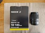NIKKOR Z DX 18-140 mm f/3.5-6.3 VR, TV, Hi-fi & Vidéo, Photo | Lentilles & Objectifs, Enlèvement, Comme neuf, Téléobjectif, Zoom