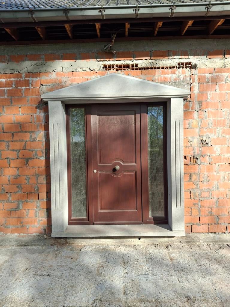 Prachtige voordeur met arduin / blauwsteen afwerking, Enlèvement, Verre