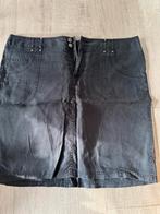 Jupe en lin bleu foncé, Taille 42/44 (L), Enlèvement ou Envoi, Bleu, Longueur genou