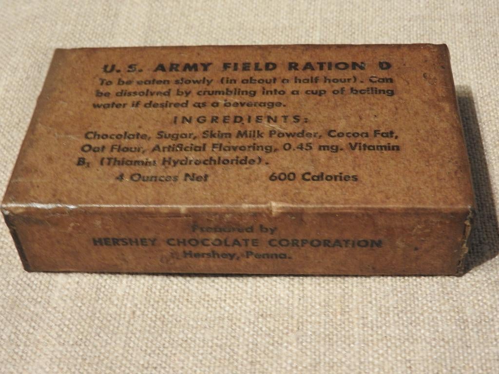 2GM US Army FIELD RATION D originale et jamais ouverte, Collections, Objets militaires | Seconde Guerre mondiale, Enlèvement ou Envoi