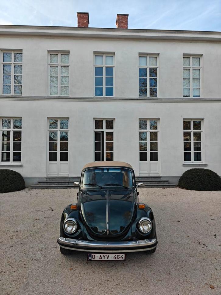 VW cabrio 1978 te koop, Autos, Oldtimers & Ancêtres, Particulier, Volkswagen, Essence, Cabriolet, 2 portes, Boîte manuelle, Noir