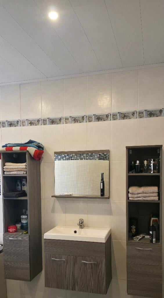 Badkamermeubel Montreal XI 60cm Complete Set, Maison & Meubles, Armoires | Armoires murales, Utilisé, Avec porte(s), Enlèvement