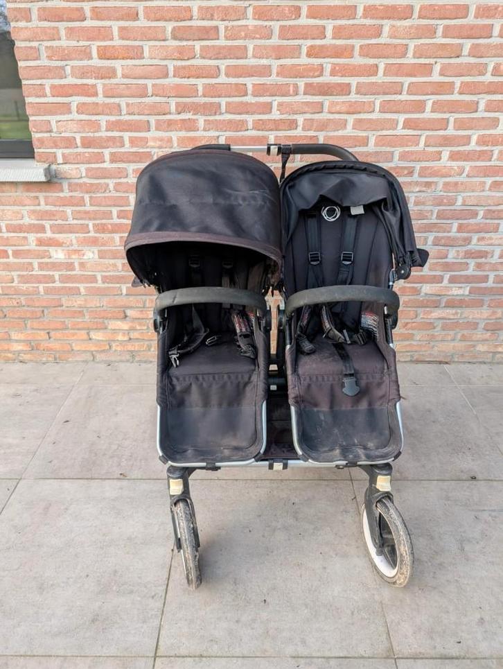 Bugaboo Donkey Duo, Kinderen en Baby's, Kinderwagens en Combinaties, Gebruikt, Combiwagen, Bugaboo, Duowagen, Verstelbare duwstang