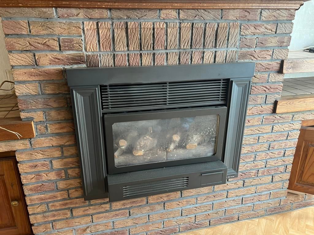 Inbouw cassette gas, Maison & Meubles, Cheminées, Enlèvement, Utilisé, Encastré, Cheminée au gaz