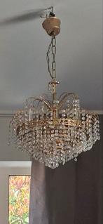 watervalkroonluchter met echt kristal, Antiek en Kunst, Ophalen