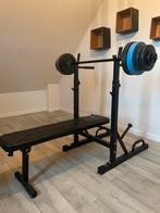 Complete Fitnessset, Sports & Fitness, Équipement de fitness, Enlèvement, Comme neuf, Banc d'exercice