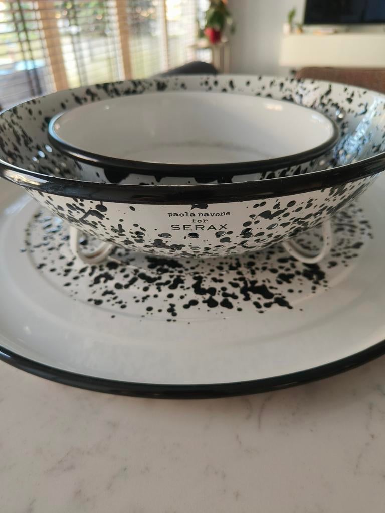 Serax Pasta vergiet, serveerschaal + kom., Ophalen