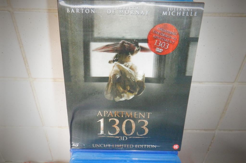 BLU RAY3D + BLU RAY  Apartment 1303 UNCUT Limited Edition., CD & DVD, DVD | Horreur, À partir de 16 ans, Enlèvement ou Envoi, Comme neuf