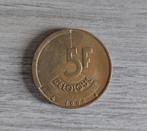 Belgische frank 1986, Postzegels en Munten, Ophalen, Losse munt