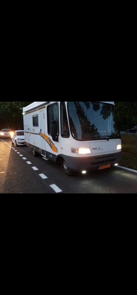 Niesmann&bischoff flair grote garage, Caravans en Kamperen, Mobilhomes, Particulier, tot en met 5, Integraal, Niesmann+Bischoff