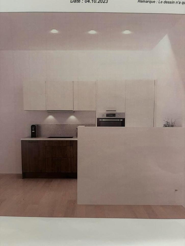 Cuisine neuve, Maison & Meubles, Cuisine | Cuisines complètes, Neuf, Cuisine à paroi simple, Crème, Synthétique, Avec îlot, Enlèvement