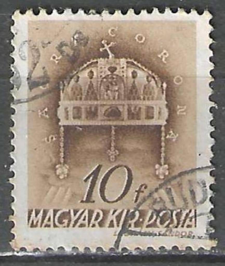 Hongrie 1939 - Yvert 529 - Stefanskroon - 10 fi. (1ER), Timbres & Monnaies, Timbres | Europe | Hongrie, Envoi, Affranchi