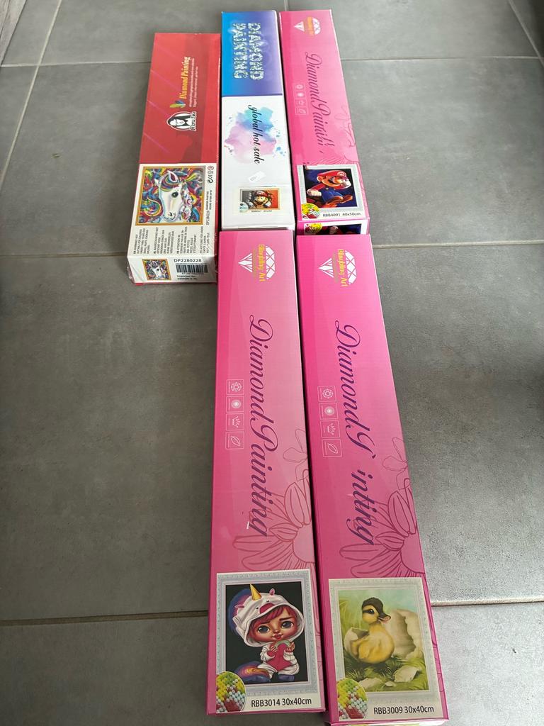 Daimond pinting, Ophalen, Zo goed als nieuw