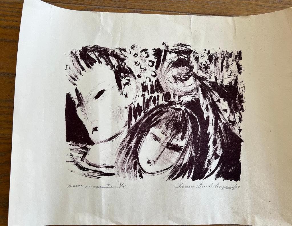 Serigraphie Francine Gravel Copenol, Antiquités & Art, Art | Lithographies & Sérigraphies, Enlèvement