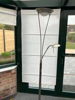 Staande lamp met leeslamp, Huis en Inrichting, Lampen | Vloerlampen, Ophalen, Zo goed als nieuw