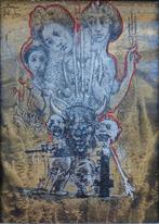 ROGER VAN BELLEGHEM / FIGUREN / OLIEVERF / 27x21cm / KADER, Enlèvement ou Envoi