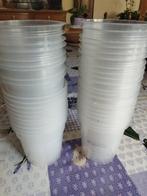 40 doorzichtige plastic potjes, Tuin en Terras