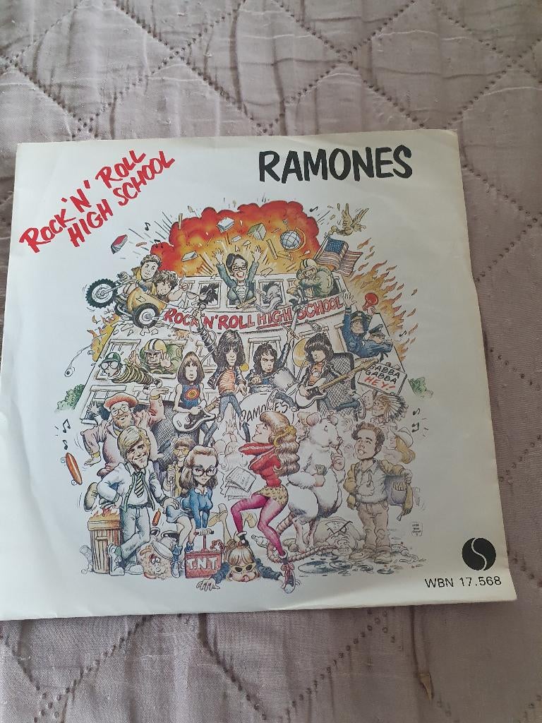 S - Ramones ‎– Rock 'N' Roll High School - 1980, Cd's en Dvd's, Vinyl Singles, 7 inch, Ophalen of Verzenden, Zo goed als nieuw