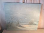Œuvre magnifiquement peinte « Mouettes et dunes », signée, Antiquités & Art, Enlèvement ou Envoi