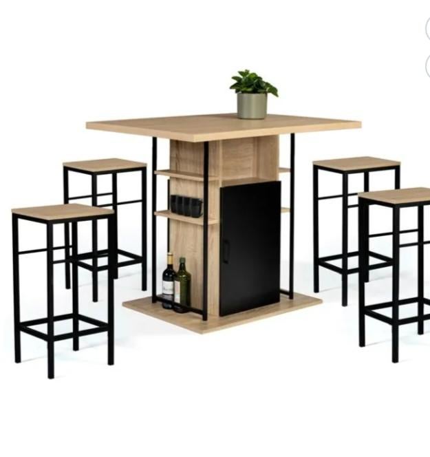 Centraal eiland en 4 nieuwe krukken (geleverd en geïnstallee, Ophalen of Verzenden, Nieuw