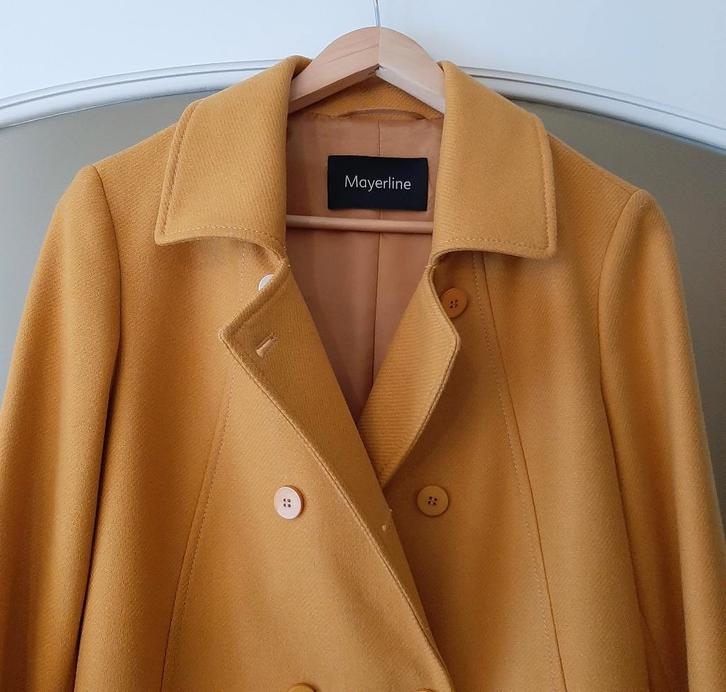 Te koop: Nieuw!!! Mooie gele jas van "Mayerline", 42., Kleding | Dames, Jassen | Zomer, Nieuw, Maat 42/44 (L), Geel, Ophalen