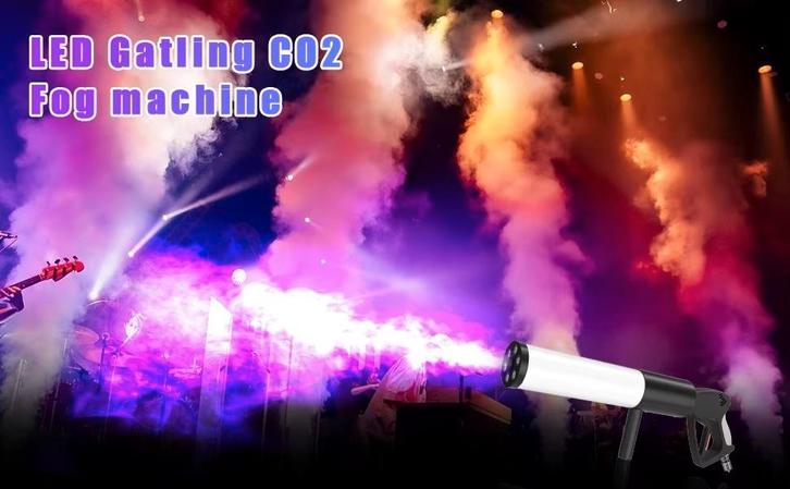 Nieuwe First Class Co² Gun, Muziek en Instrumenten, Licht en Laser, Nieuw, Licht, Geluidgestuurd, Kleur, Stroboscoopeffect, Ophalen of Verzenden