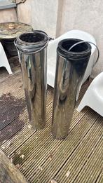 Dubbelwandige inox schouw 20x100cm, Doe-het-zelf en Bouw, Buizen en Afvoer, Ophalen, Zo goed als nieuw, Inox