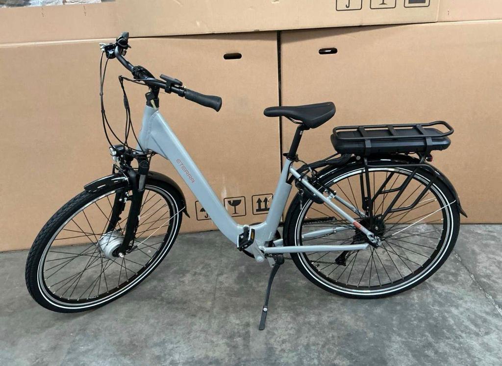 Elektrische dames fiets eterra premio sodic silver, Fietsen en Brommers, Elektrische fietsen, Nieuw, 47 tot 51 cm, 50 km per accu of meer