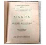 Carnet notes ancien Livre musique Singing Alberto Randegger, Enlèvement ou Envoi, Comme neuf