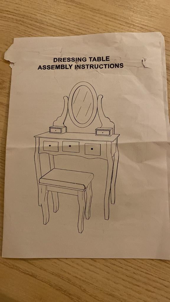 Make-up tafel zwart, Enlèvement, Neuf