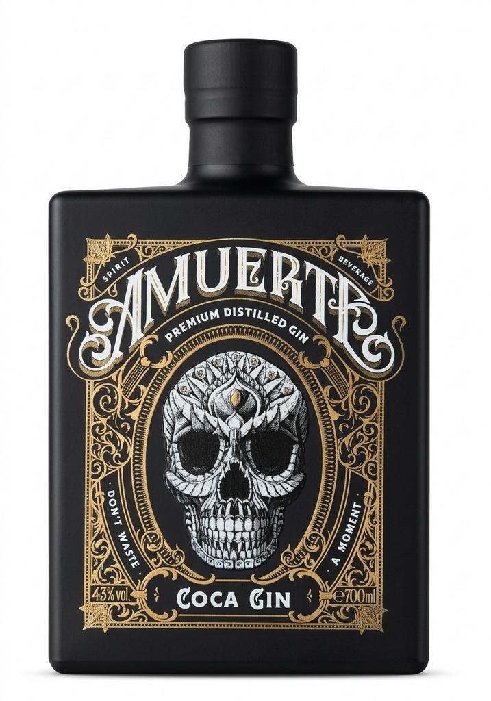 Amuerte Black Gin - 700ml - Nieuw & Ongeopend, Verzamelen, Wijnen, Ophalen of Verzenden