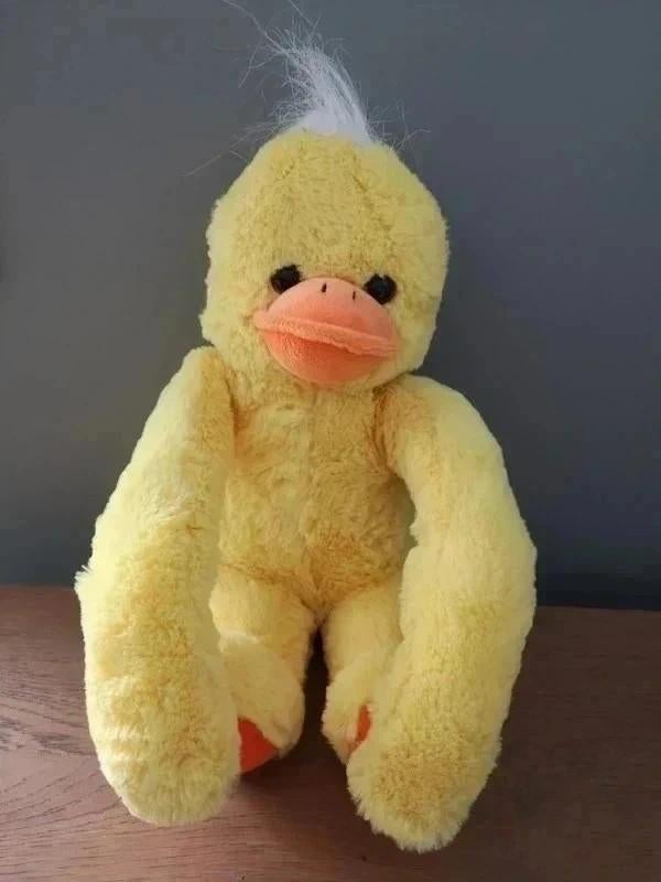 Knuffel eend, Kinderen en Baby's, Overige merken, Ophalen of Verzenden, Zo goed als nieuw, Middelgroot (20 tot 80 cm)