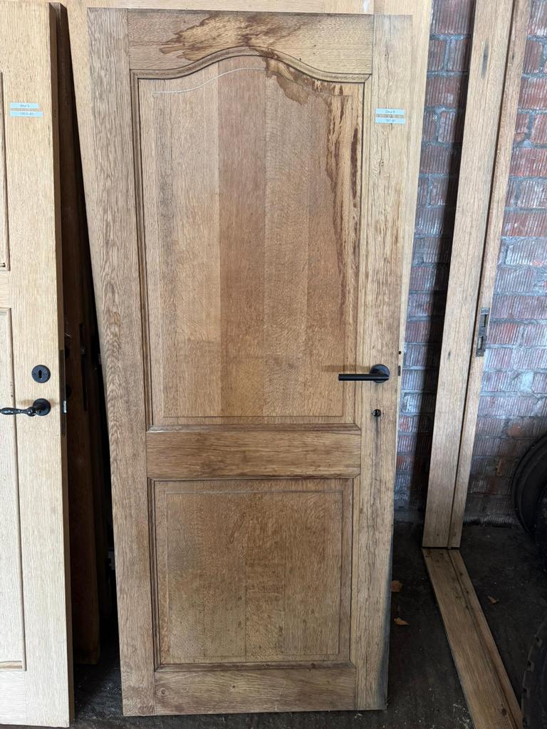 Mooie eiken deuren gezandstraald, Bricolage & Construction, Fenêtres & Moustiquaires, Enlèvement, Comme neuf