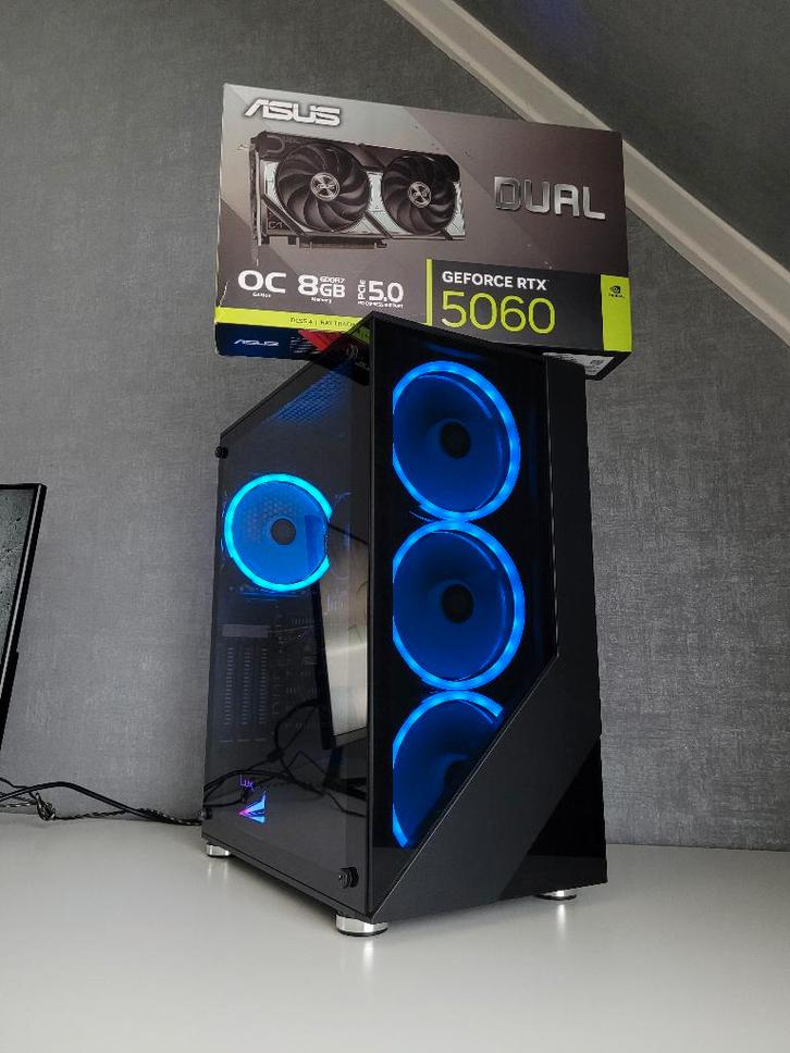 ✅ Game PC - Ryzen - RTX 5060 - 32 GB - SSD ✅, Computers en Software, Desktop Pc's, Zo goed als nieuw, 4 Ghz of meer, HDD, SSD