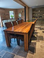 Table de salle à manger en teck, Maison & Meubles, Teck, Comme neuf, 100 à 150 cm, Enlèvement