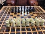 Mooie masieve marmeren schaakstukken., Hobby en Vrije tijd, Ophalen of Verzenden, Zo goed als nieuw